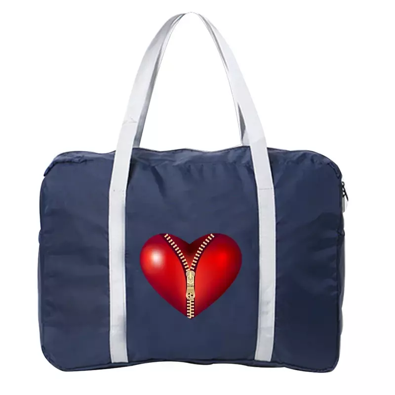 Borse bagaglio borsa da viaggio borsa da viaggio per il fine settimana di moda di grande capacità borsa da viaggio Boston Carry Pack Love Printing Series
