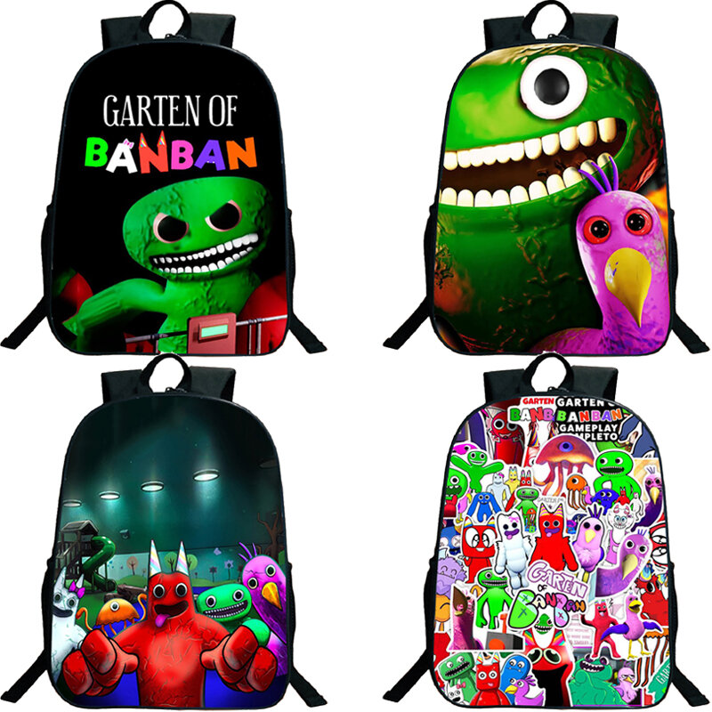 Водонепроницаемый рюкзак для книг Game Garten Of Banban, мультяшный ранец для мальчиков и девочек, сумка для ноутбука, вместительные школьные ранцы для студентов