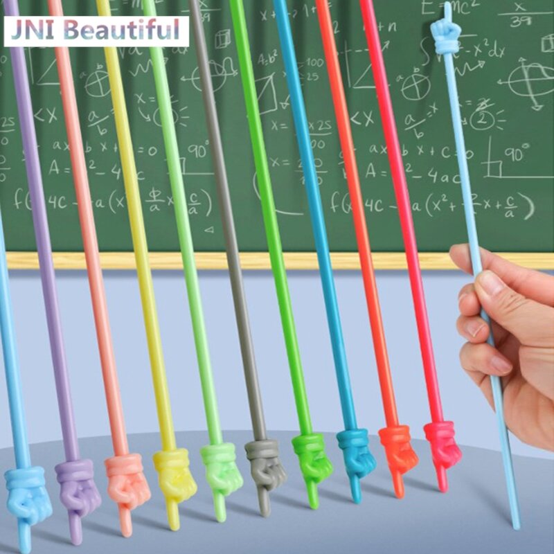 10 buah tongkat pengajaran jari tongkat baca, poin gambar buku mainan mengajar pendidikan tongkat prasekolah alat mengajar