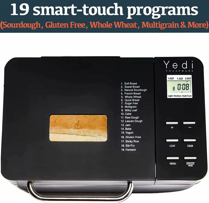 Yedi Totaalpakket 19-In-1 Broodbakmachine, Met Luxe Accessoireset