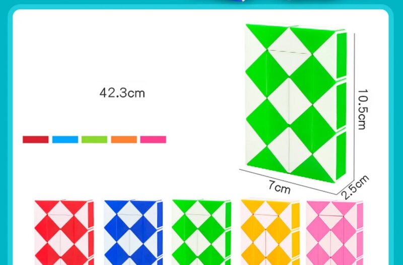 Moyu meilong-子供向けのカラフルなマジックパズル,教育玩具,高速キューブ,24色