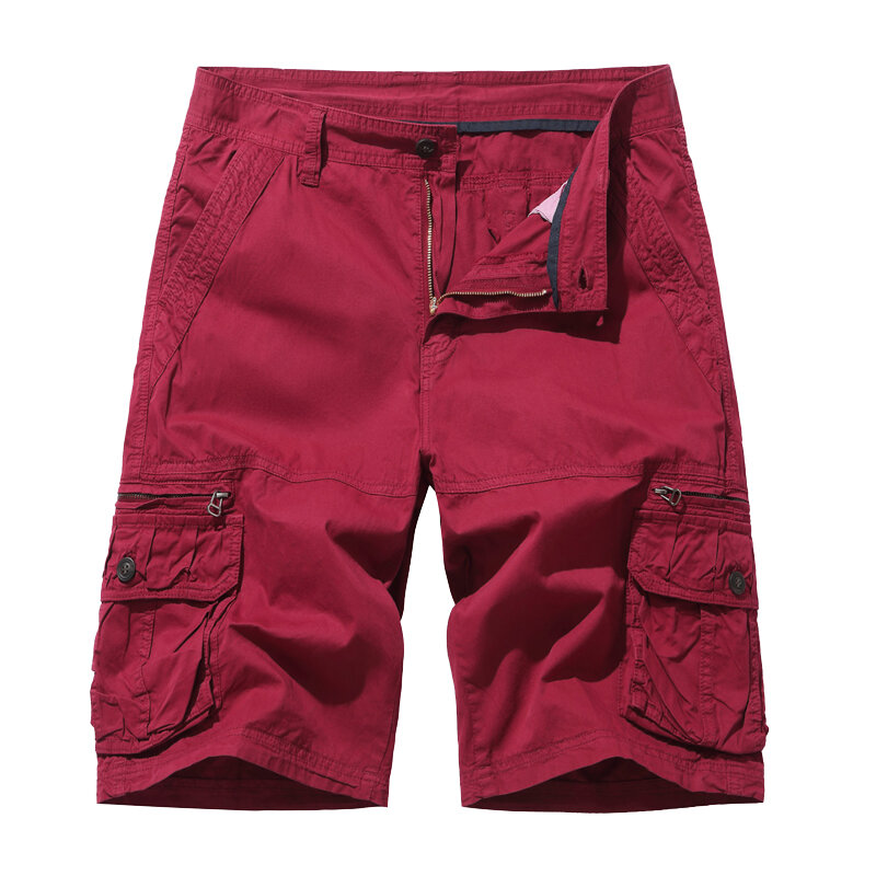 Pantalones cortos de algodón de camuflaje táctico para hombre, Bermudas cómodas informales para exteriores, estilo militar, Verano