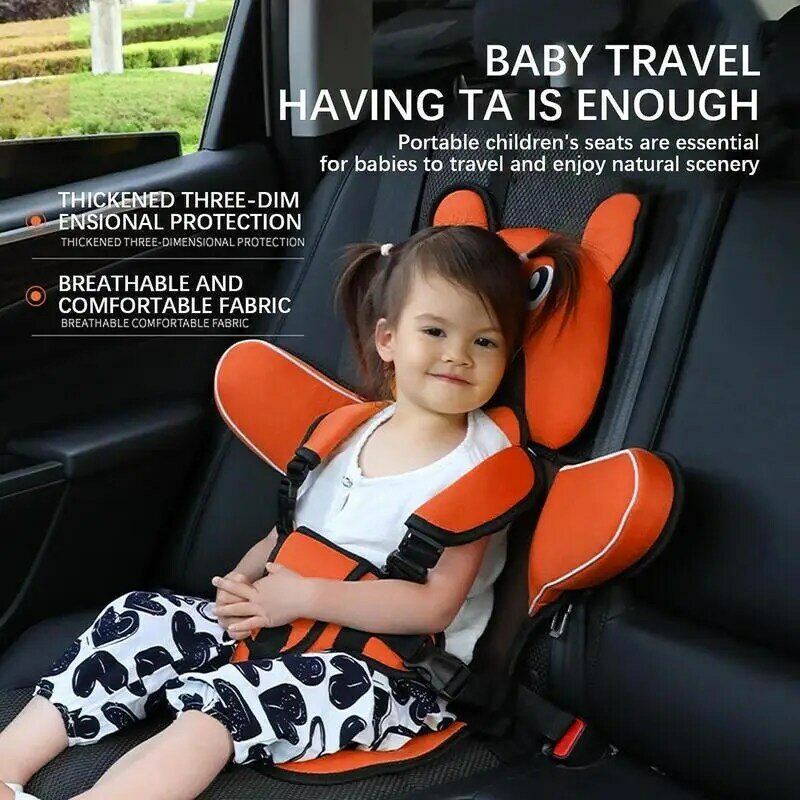 Segurança Seat Booster para Crianças, Respirável Cadeiras Mats, Baby Car Seat Almofada, Carrinho de criança ajustável Pad Assento, 6 Meses a 12 Anos de idade