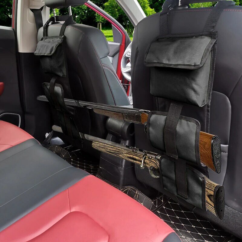 車両後部座席オーガナイザーライフル銃散弾銃ラックスリングホルスターインテリア収納のために車自動ピックアップトラックとポケット