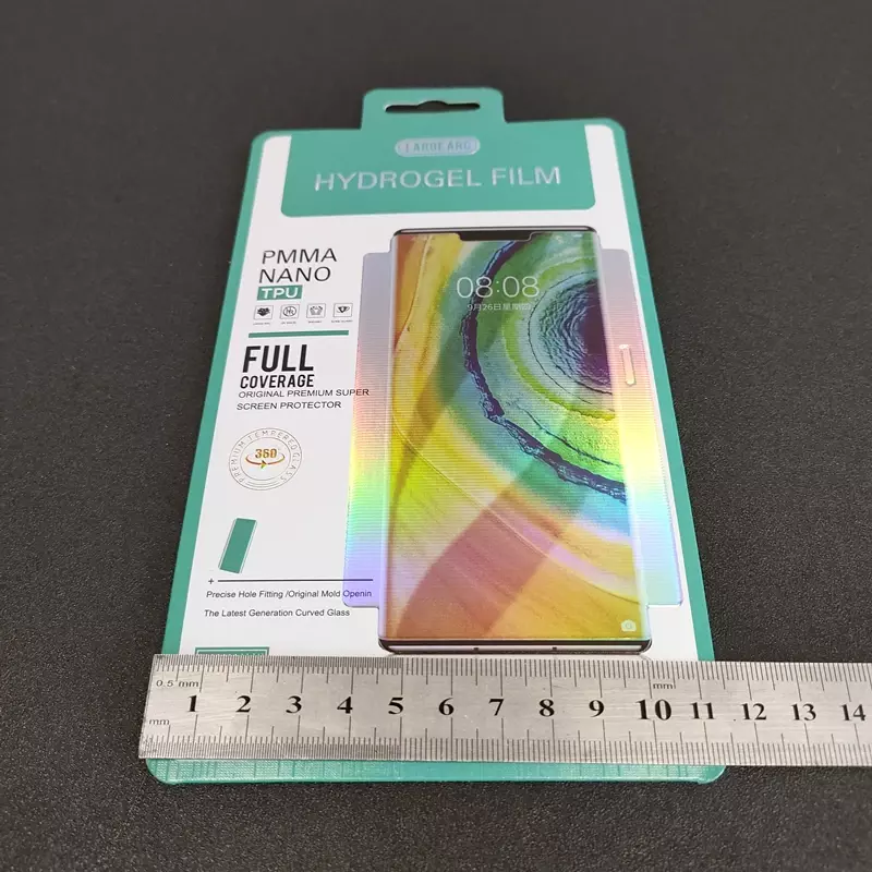 50pcs Retail Packaging Box For Hydrogel Film Screen Protector Consumer Retail Package For Cell Phone Protective Film 195*115mm