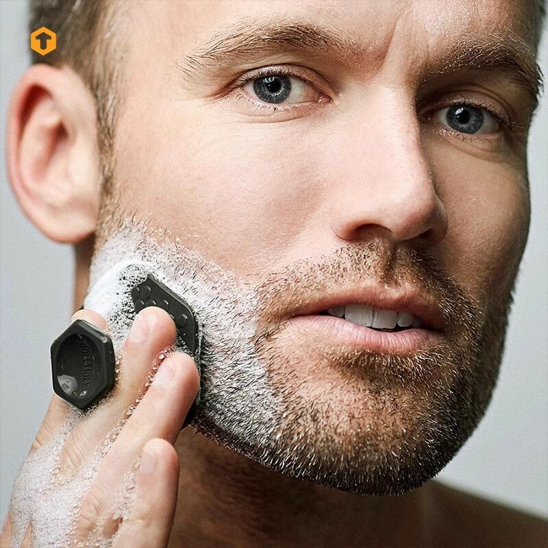 Spazzola per la pulizia del viso da uomo Scrubber in Silicone per il viso in miniatura pulizia profonda massaggio per la rasatura spazzola per il viso detergente per il viso
