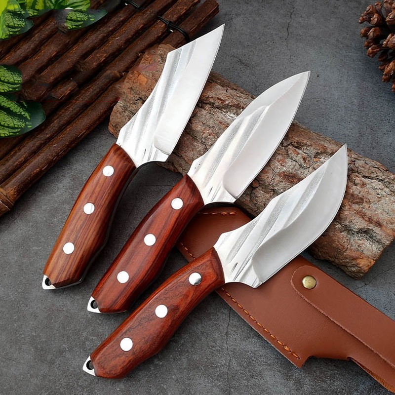 4 polegada forjada aparas faca utilitário do chef desossa talhante carne faca de frutas cutelo churrasco ao ar livre acampamento caça pequena faca