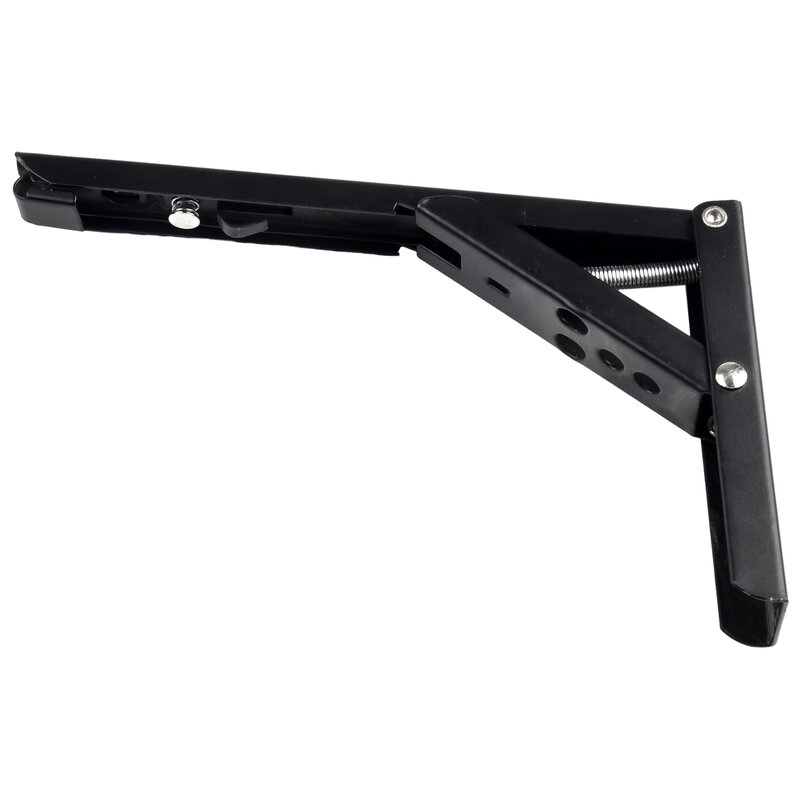 Braket rak lipat logam tugas berat, braket rak dapat dilipat untuk braket dinding, engsel, rak meja DIY