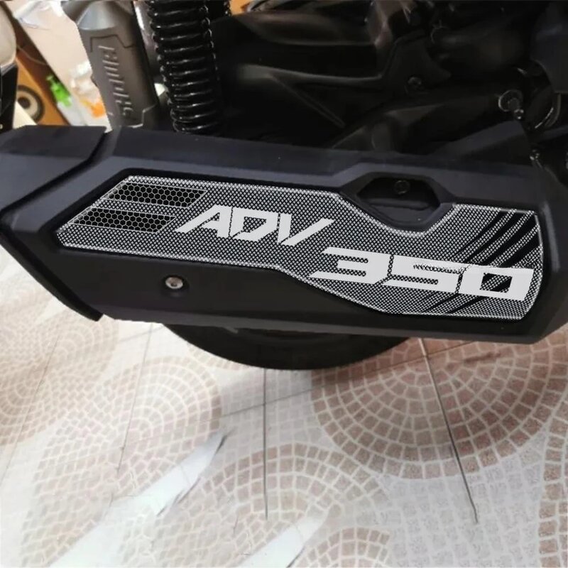 Pegatina epoxi 3D para tubo de escape, pegatina decorativa antideslizante para motocicleta HONDA ADV 350 ADV350 2022 2023