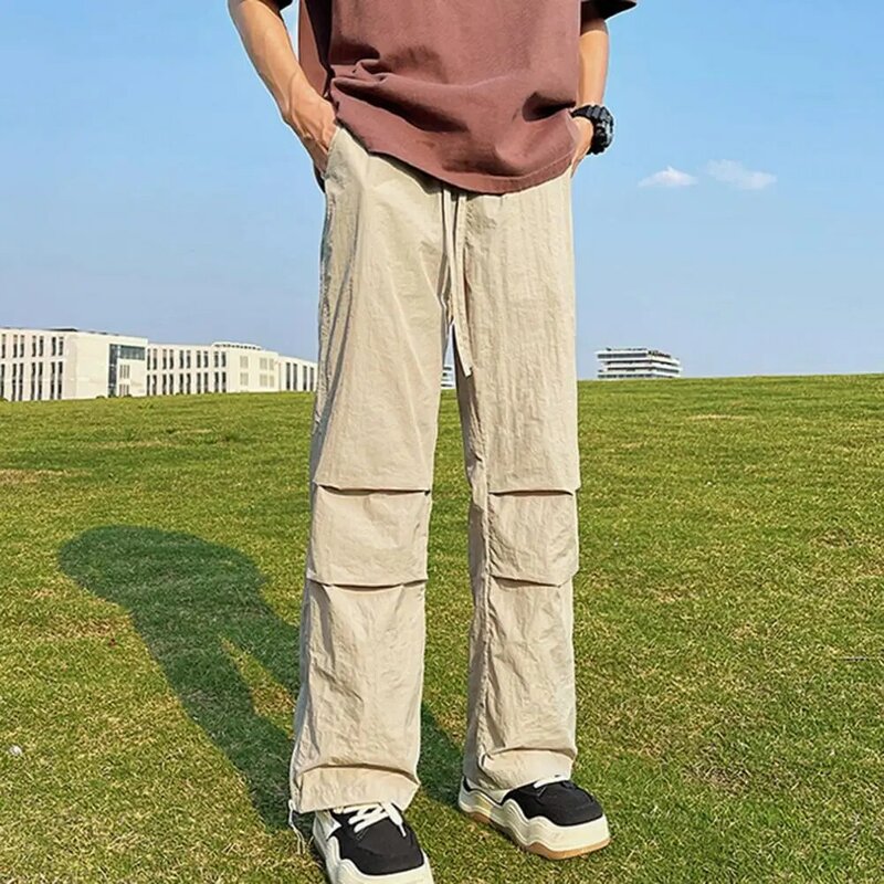 FJM-Pantalon de Survêtement à Jambes Larges pour Homme, Taille artificiel astique, avec Ourlet à Fermeture Éclair, Poches Latérales, pour Gym, Entraînement, Jogging