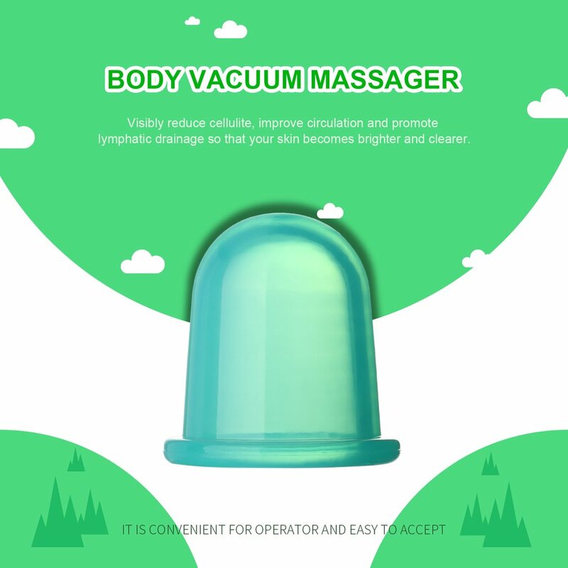 5 cores família corpo inteiro pescoço de volta massagem ajudante sillicone anti celulite massageador latas vácuo cupping copo chinês cuidados saúde