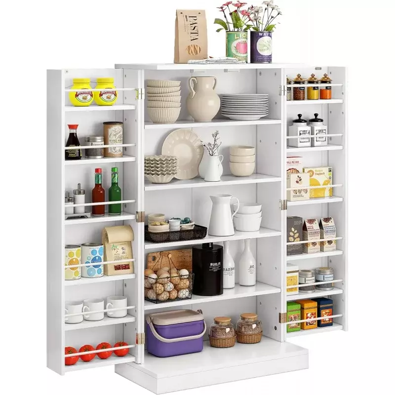 Function Home-Armoire de rangement de cuisine, garde-manger avec portes, étagères réglables pour cuisine, salon et salle à manger, 41 po