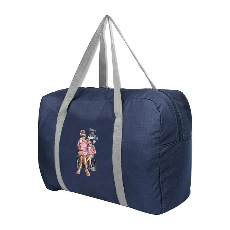 2022 novos sacos de viagem dobrável unissex roupas organizadores grande capacidade saco duffle mãe impresso bolsas femininas bolsa de viagem dos homens