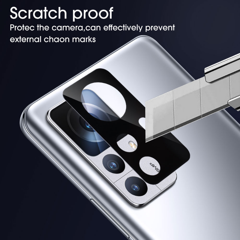 Cubierta de lente de vidrio templado para Xiaomi MI 12T, protectores de vidrio de lente antiarañazos, película protectora de lente de cámara para Xiaomi 12T