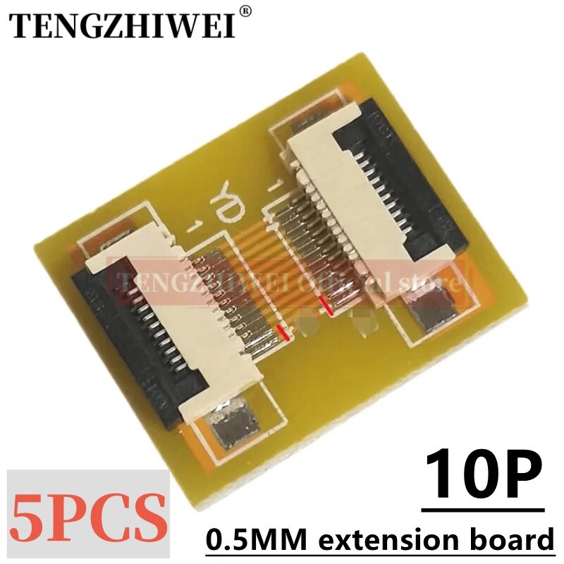 5PCS FFC/FPC extension board 0.5MM to 0.5MM 10P adapter board