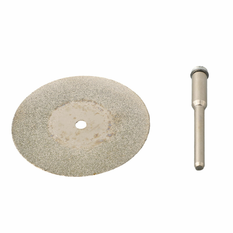 Cutting Wheel Blade Grinding Disc Kits Rotary Tool Accessories Gem Jade Metal 2pcs 40/50/60mm Diamond Metal Silver