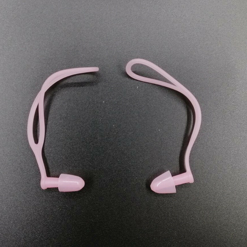 Nuevo tipo con cuerda antipérdida para hombres y mujeres, gafas de natación profesionales de silicona, cordón para los oídos