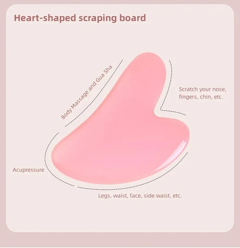 Gua Sha Massage Board Neck Anti Wrinkle Massager Tool Facial Skin Lifting Anti-Aging Face Roller Puffy Eyes Beauty Health Tools