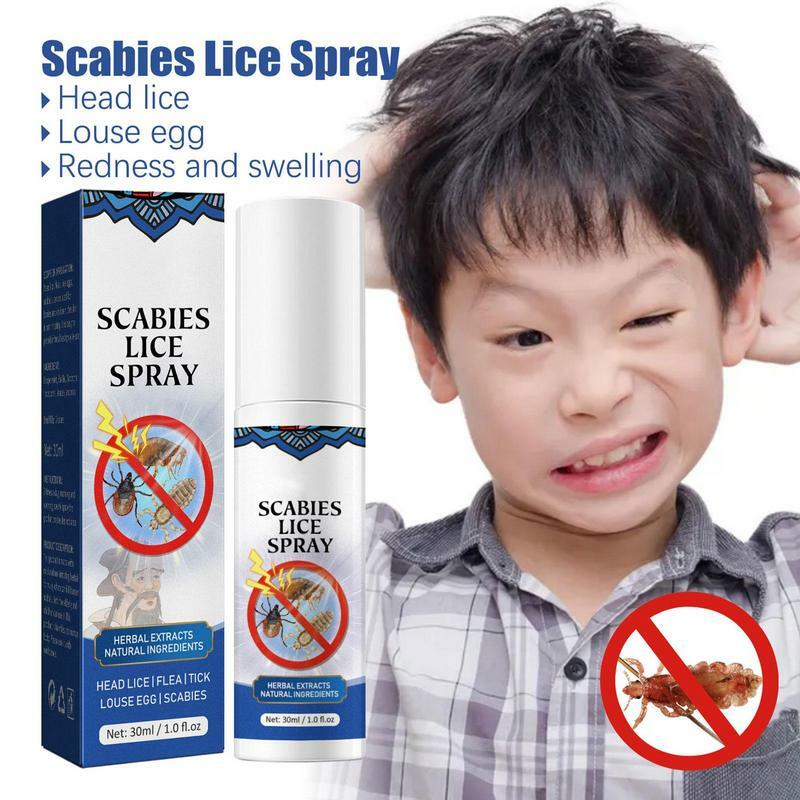 Spray anti-poux pour les cheveux, 30ml, évite les poux, évite les poils