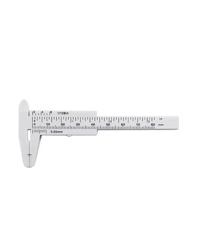 Mini Plastic Vernier Caliper Gauge Micrometer 80MM Mini Ruler Accurate Measurement Tools Standard Vernier Caliper