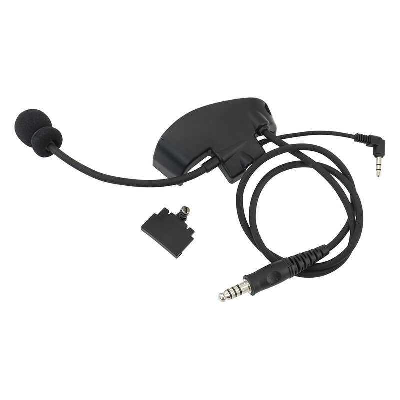 Tactical Headset Microphone Accessory Y-Line Kit Tactical PTT for Howard Leight Impact Sports Electronic Earmuff U94 Kenwood PTT