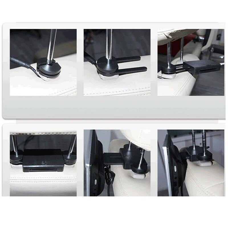Dudukan Monitor Sandaran Kepala Mobil Swakarya Braket Dudukan Monitor Kursi Belakang Mobil Bahan ABS Gaya A atau B