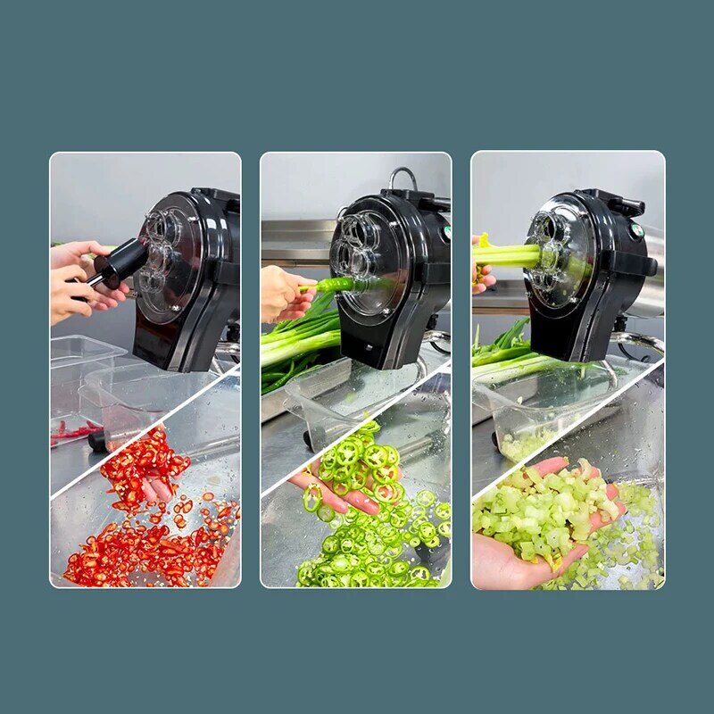 Mesin potong makanan Manual, pisau iris sayuran multifungsi dapat diatur aluminium buah Manual komersial rumah tangga