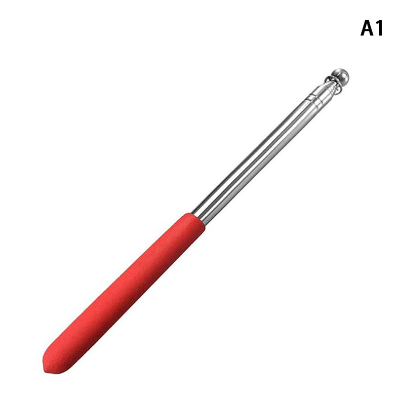 1.2 Meters Flagpole Stainless Steel Extendable Telescopic Pointer Portable Pole Flag Waving Flagpole Teaching Classroom Pointer
