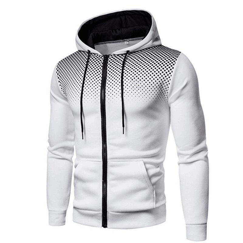 Comfy Fashion Sweatshirt Clothing Autumn Spring Breathable Casual Winter Coat Zip Up Comfortable Hooded Jacket