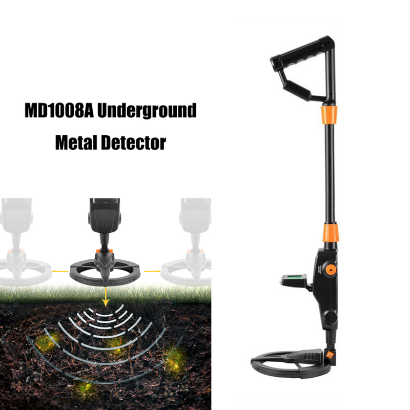 MD1008A Underground Metal Detector LCD Digital Display Hunter Detecting Pinpointer Gold Silver Jewelry Digger Treasure Finders