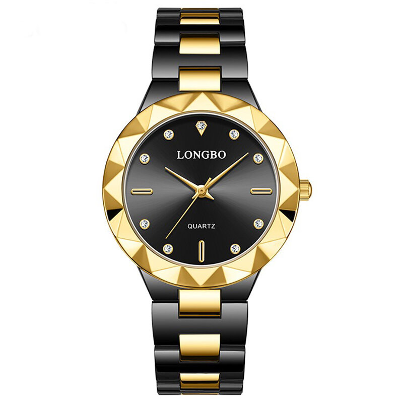Relógio de quartzo de aço inoxidável masculino, 3bar, impermeável, relógio de pulso de luxo com pulseiras aprendizes, caixa, moda masculina