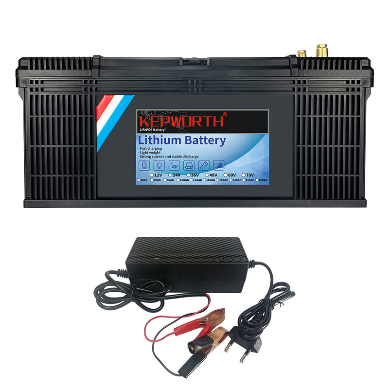 Akumulator litowo-żelazowo-fosforanowy 12V 24V 100Ah 120Ah 200Ah LiFePO4 z BMS do wózków golfowych EV RV Silnik do trollingu energii słonecznej