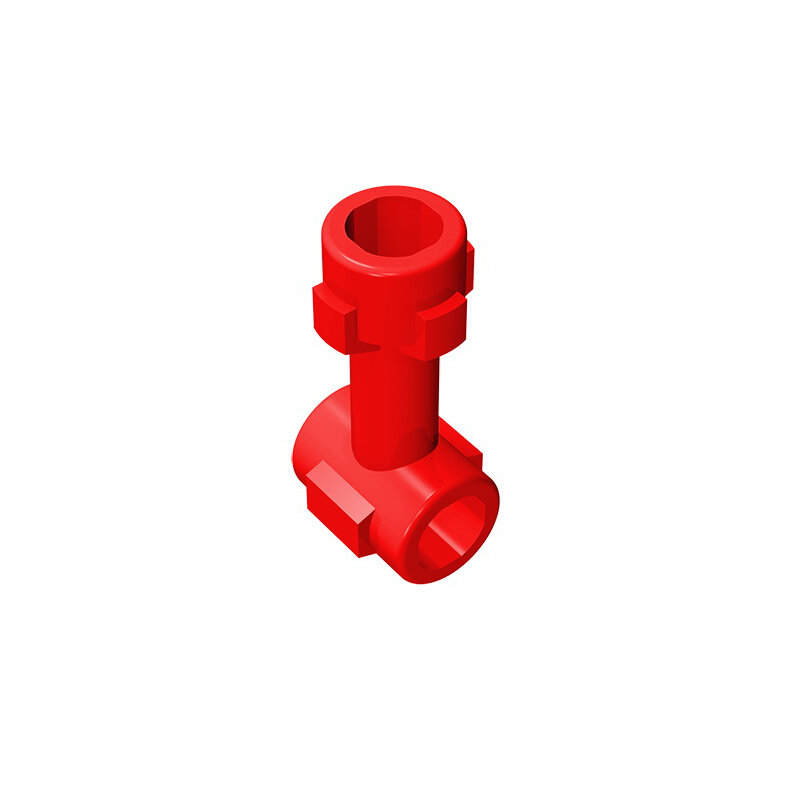Панель для конструктора, 1 л, с верхней шпилькой и 2 боковыми шпильками (соединитель перпендикулярный), совместима с LEGO 92690 DIY