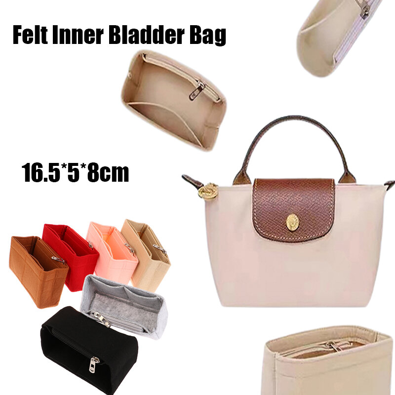 Feltro Inner Bexiga Bag, Organizador para armazenamento, forro de bolsa, bolsa, bexiga interna