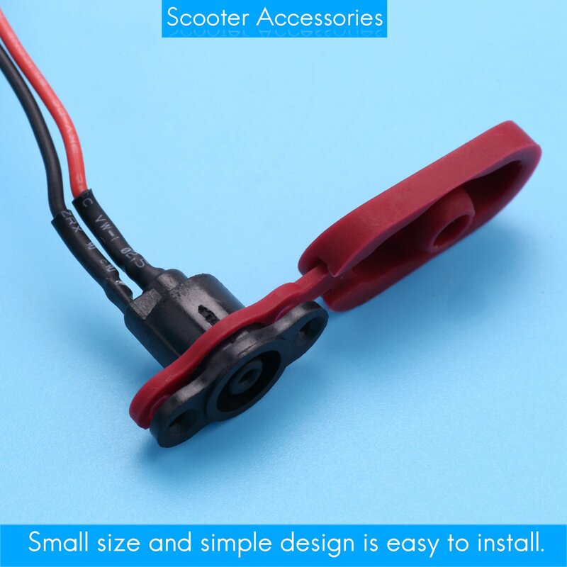 For Xiaomi Mijia M365 Electric Scooter Charging Hole Cover with Charging Cable Charging Port Plastic Waterproof Cover