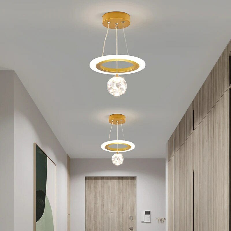 Lâmpada de teto LED para corredor, lustre moderno, lâmpada do corredor para quarto, sala de jantar, luminárias de interior