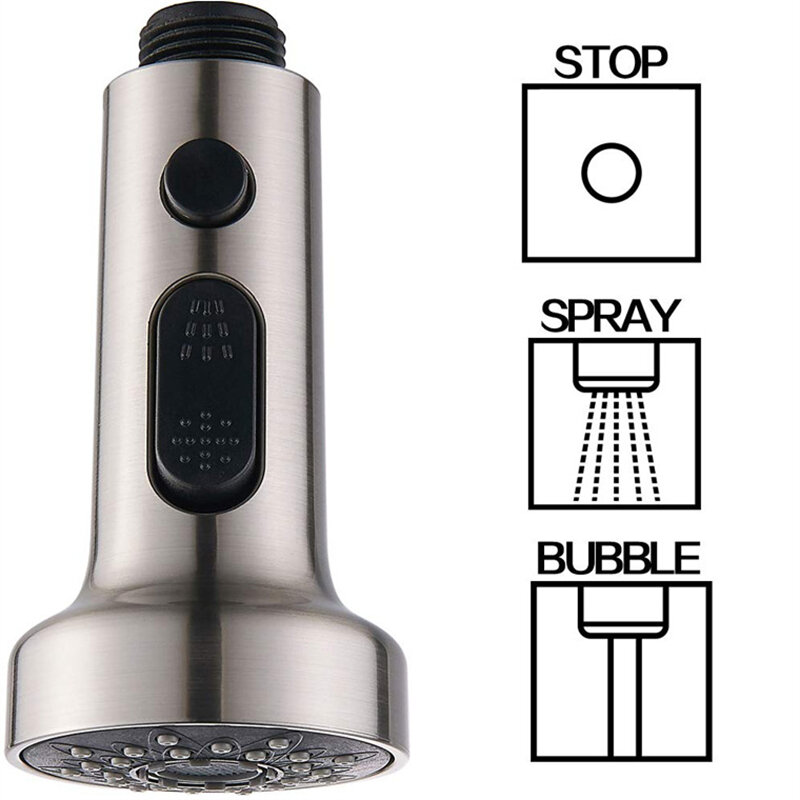 61016 torneira do banheiro da cozinha pull out chuveiro cabeça spray de água cabeça de substituição de aspersão acessórios de cozinha