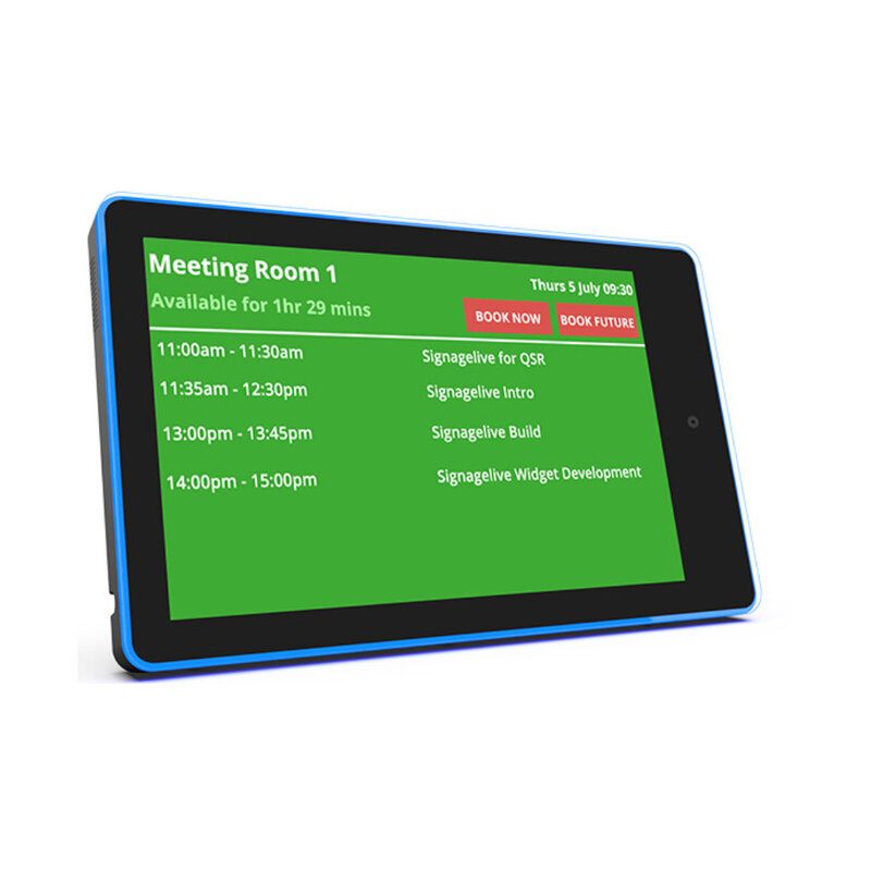 Display touchscreen a 10 punti sistema di prenotazione display per sala riunioni per conferenze POE power