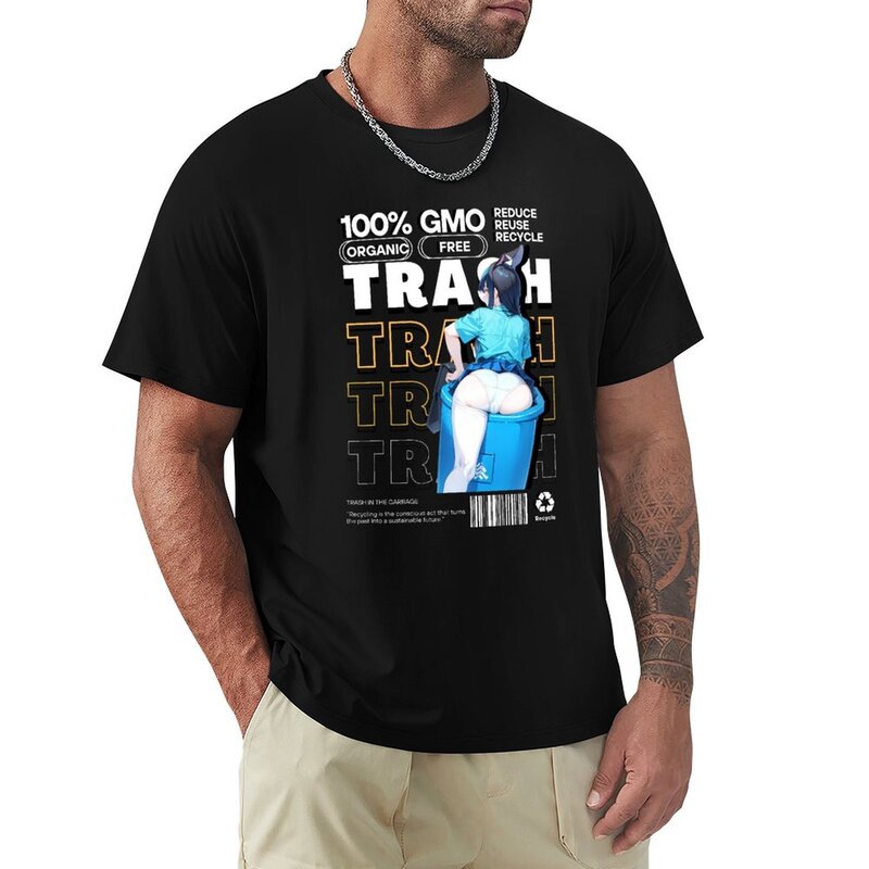 Camiseta de arth, trash, ilustración de anime, ropa estética, ropa bonita, camisetas de Campeón en blanco para hombre