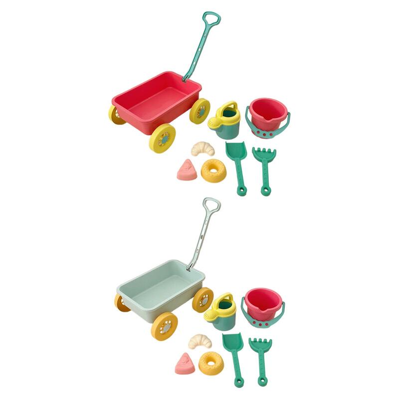 Veículo de brinquedo educativo para crianças, Montessori Beach Toy, Small Wagon for Birthday, Summer Activities, Garden, Outdoor