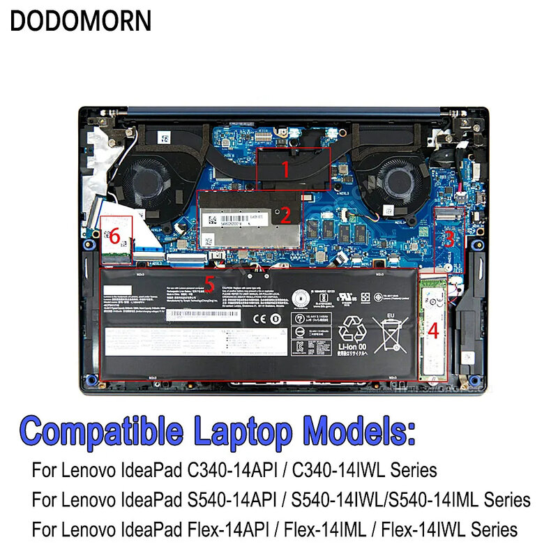 Lenovo IdeaPad S540-14IWL C340-14API C340-14IWL Flex-14API Xiaoxin Air14 용 노트북 배터리, L18C4PF3, 2019 K3-IWL, 2865mAh, 신제품
