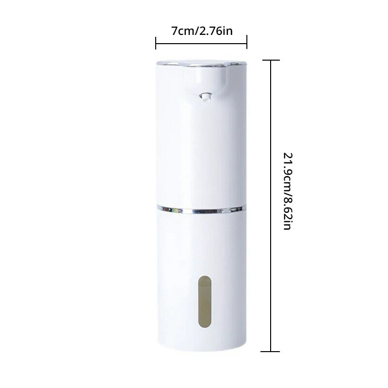 Koleksi AliExpress Dispenser sabun busa otomatis 300ML, 1 buah putih Dispenser sabun cair inframerah mesin busa pintar