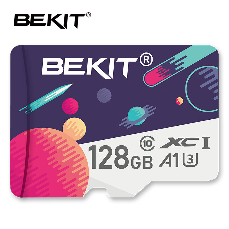Scheda di memoria Bekit 16gb 32gb 64gb 128gb 256gb Class10 TF card A1 UHS-3 80 Mb/s 100% scheda originale per samrtphone e pc da tavolo