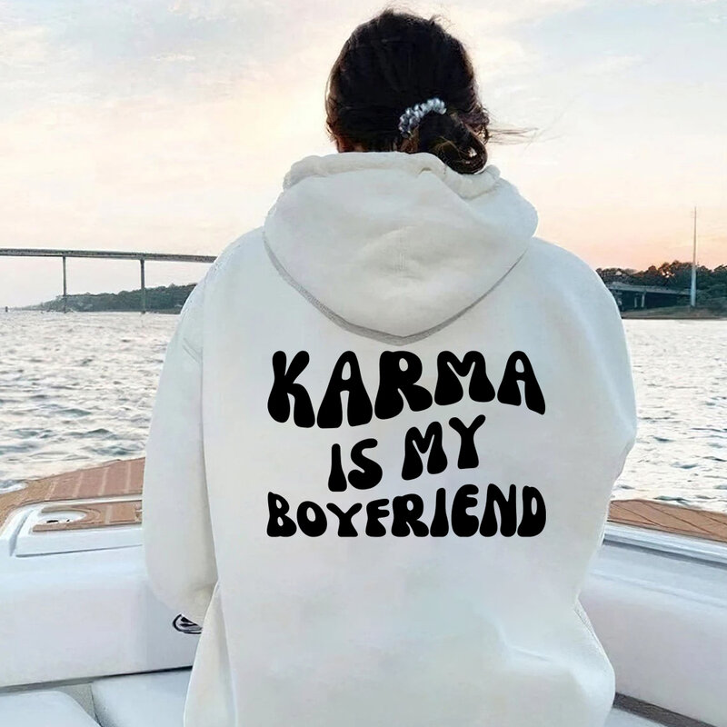 Karma é meu namorado Midnight Inspirado Hoodie, Moletom com capuz, Encontre-me na meia-noite Lyric, Tops Kawaii Harajuku