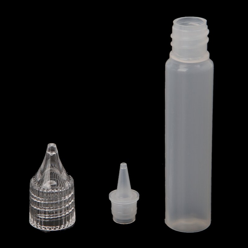 E-عصير زجاجة Vape بالتنقيط تلميح البلاستيك السائل تخزين قطارة للعصر 10 مللي 30 مللي قدرة الحاويات السائلة الدعائم