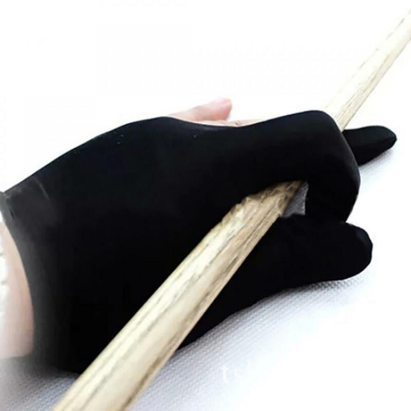 Rękawice Spandex dla mężczyzn do snookera rękawiczka bilardowa basen lewa ręka otwarta trzy palce rękawice akcesoria snookera
