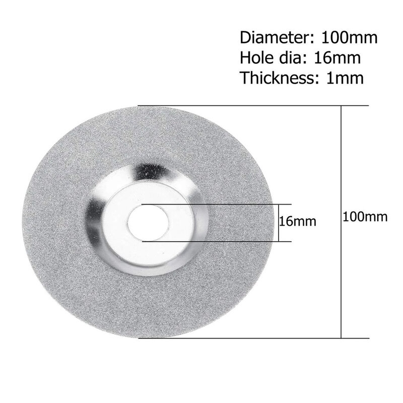 Diamond Grinding Disc 100mm Cut Off Cutting Disc Grinding Wheel Glass Cuttering Saw Blades Power Rotary Abrasive Tools