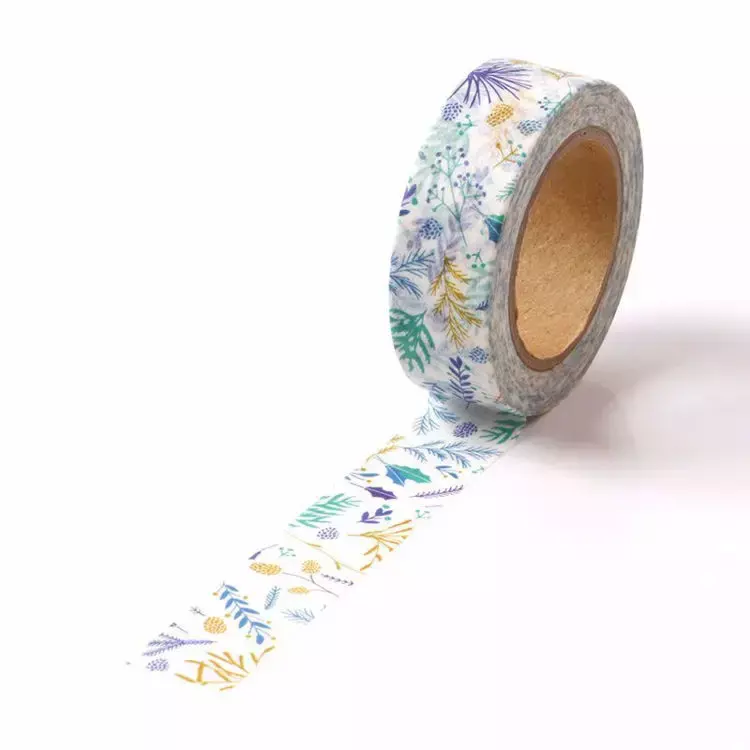 Neue 1x10m Dekor Blume Blätter japanisches Papier Cinta Washi Tape Set für Scrap booking Masking Tape niedlichen Journal Kawaii Papel aria