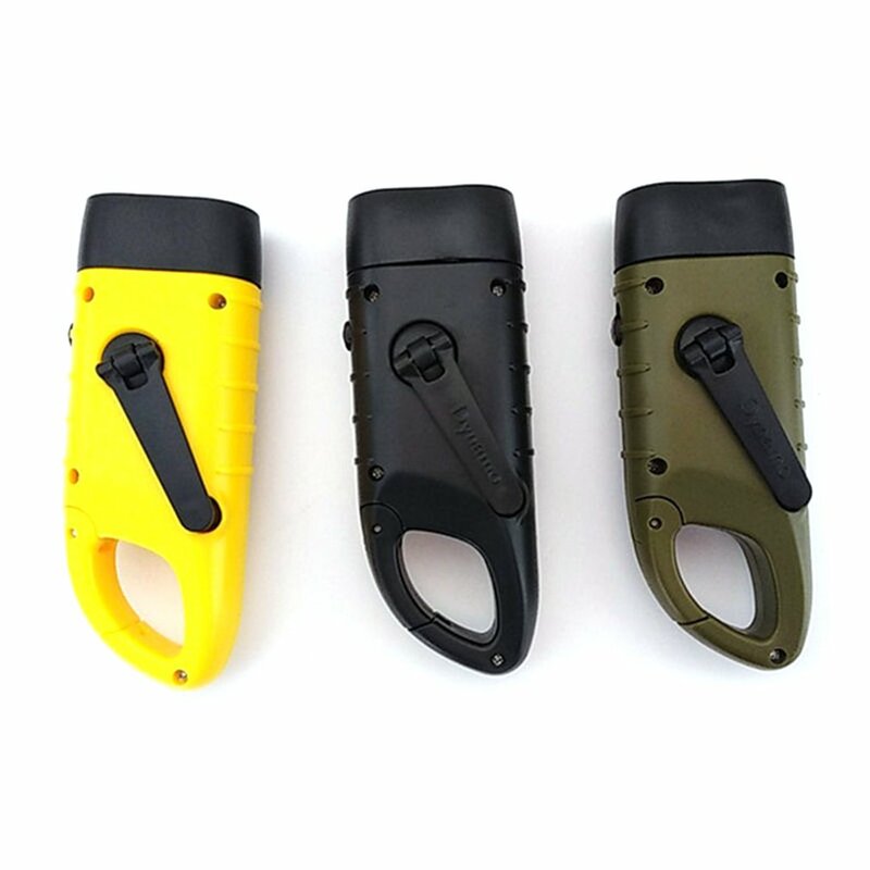 Portable LED Torch Rechargeable Lamp Solar Powered Flashlight Outdoor Hiking Camping Light Hand Cranked Trekking Emergency Light