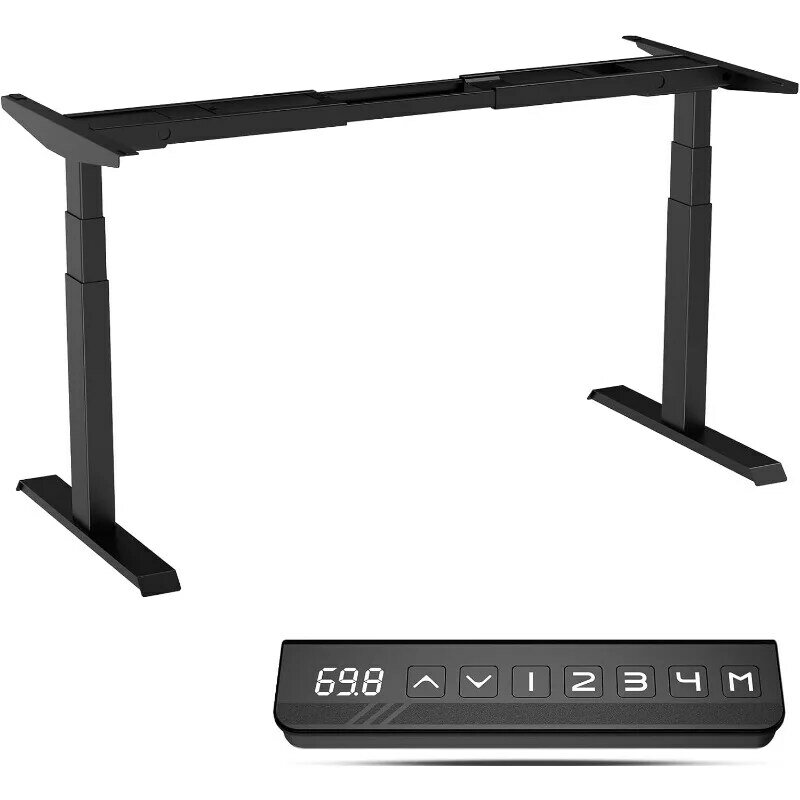 Electric Standing Desk Frame Dual Motor Height Adjustable Desk Motorized Stand Up Desk-Black,new